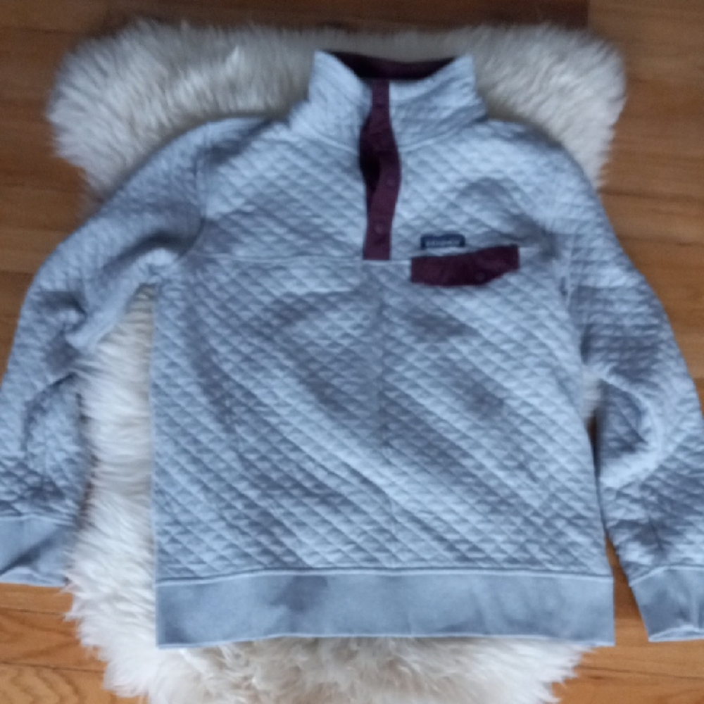 Patagonia Organic Cotton Quilt Snap-T Pullover sz M - Picture 2 of 5